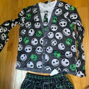 New Disney Tim Burtons the nightmare before christmas 2 Piece Pajama Set Kids
